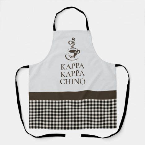 Kappa Kappa Chino Funny Coffee Lover Apron Coffee Humor Coffee Lover