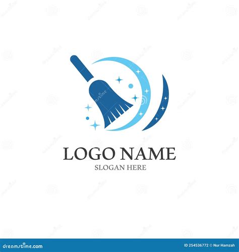 Cleaning Logo With Vector Illustration Symbol Template Stock Vector