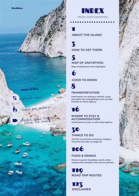 Zakynthos Island Greece Travel Guide E Book Tzatchickie