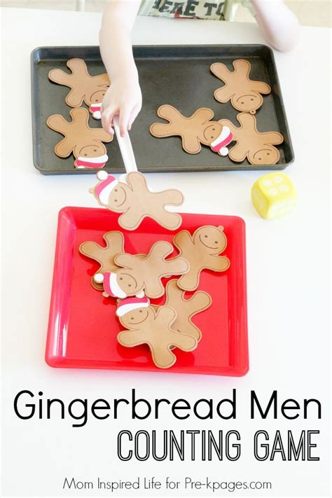 Gingerbread Man Shapes Matching Game Printable Free Printable Templates