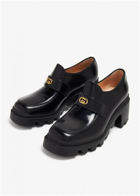 Gucci Interlocking G loafers for Women - Black in UAE | Level Shoes