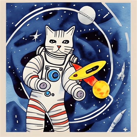 Space Cat Astronauts · Creative Fabrica