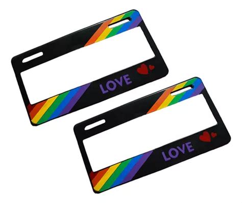 Porta Placas Bandera Lgbt Vw Nissan Kia Chevrolet Mazda Ford Envío gratis