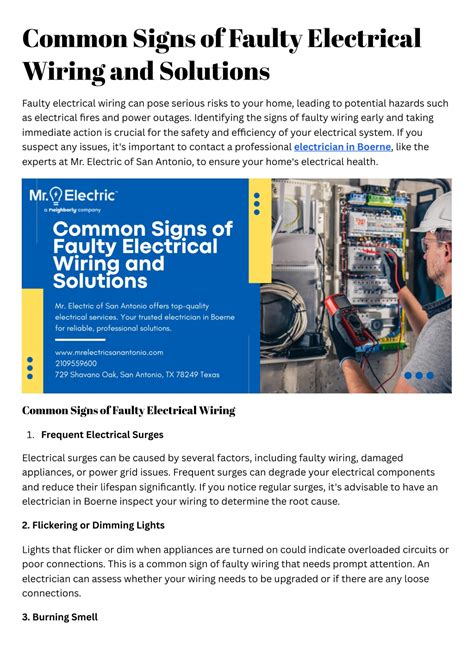 PPT Common Signs Of Faulty Electrical Wiring And Solutions PowerPoint