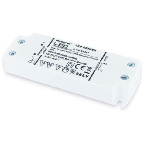 Integral Led Ildrcva042 Constant Voltage Driver 20w 12vdc Ip20 Non