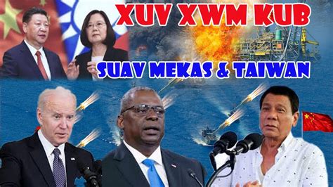 Xuv Xwm 14 06 2022 Teebmeem Kev Kub Ntxhuv Ntawm Suav Taiwan Meskas