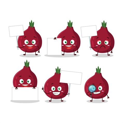 New onion cartoon character bring information board 28079839 Vector Art ...