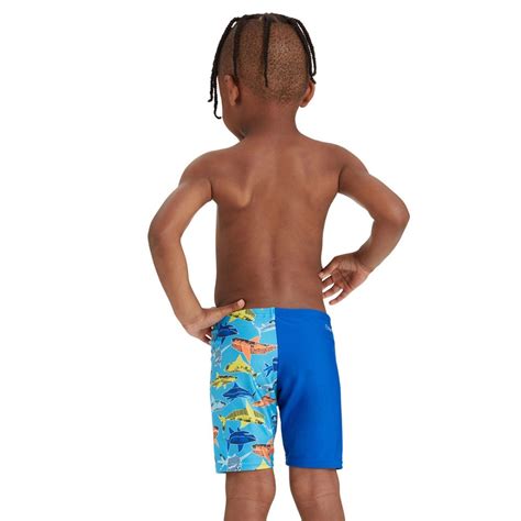 Zoggs Paper Shark Midi Jammer Swimming Shorts In Blue