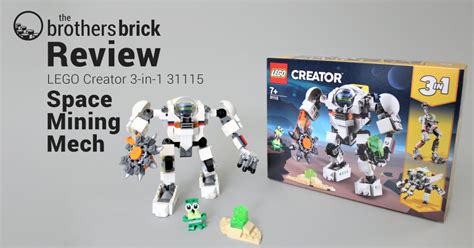 LEGO Creator 3 In 1 31115 Space Mining Mech TBB Review GJWOD Cover