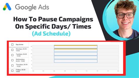 How To Set A Google Ads Ad Schedule Run Google Ads During Specific