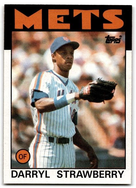 Topps Darryl Strawberry New York Mets Ebay