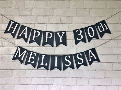 Happy Birthday Banner Personalized Birthday Banner Custom | Etsy