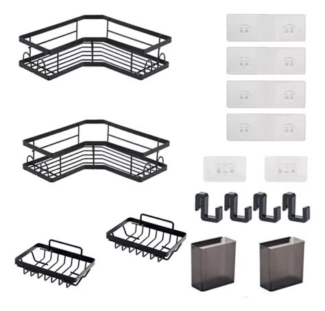 Esquinero De Ducha Multi Uso Repisas Ajustable Organizador Cuotas