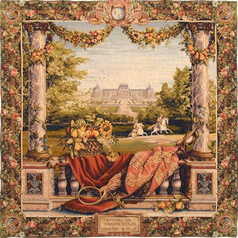 Terrace at the Castle - Castles - Wall tapestries - Mille Fleurs Tapestries