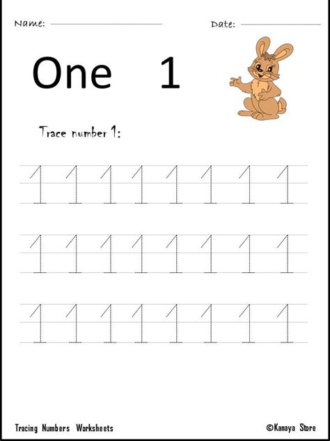 Tracing Numbers Worksheets 1 9 Made By Teachers