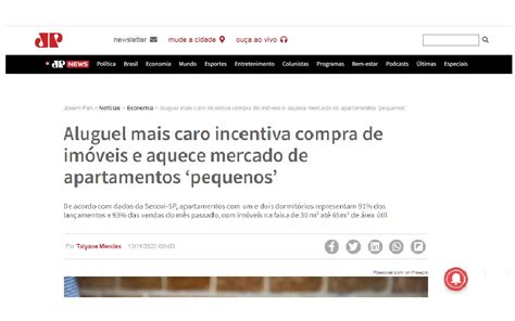 Aluguel Cada Vez Mais Caro Torna A Compra De Im Vel Compacto Mais