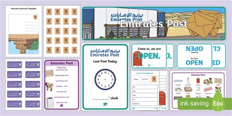 Emirates Post Role Play Pack Professor Feito Twinkl