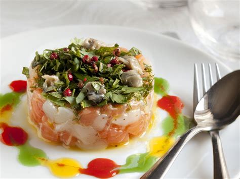 Tartare De Saumon Et Saint Jacques Aux Herbes Fra Ches Recette De