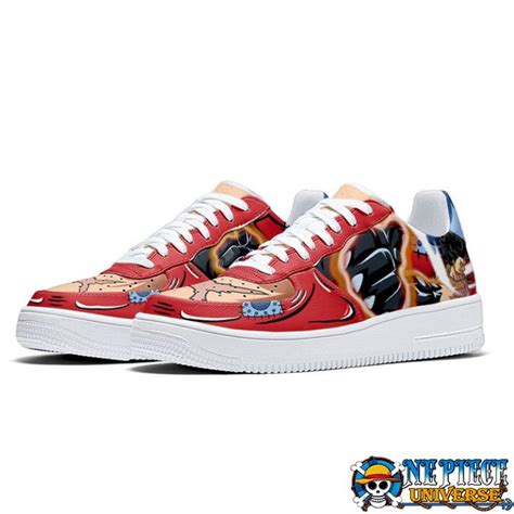 Luffy Armament Haki Air Force Shoes One Piece Custom Anime Shoes One