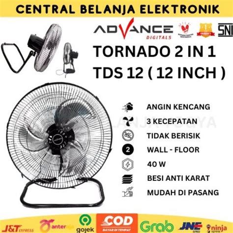 Jual KIPAS ANGIN TORNADO 2IN1 BESI 12 INCH TDS 12 KIPAS TORNADO BESI