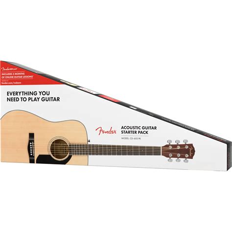 Fender CD-60S Dreadnought Acoustic Guitar Pack - Natural