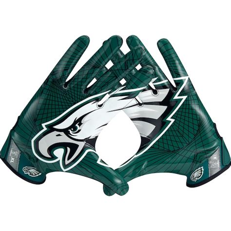 Men's Nike Philadelphia Eagles Vapor Jet Light Speed Gloves