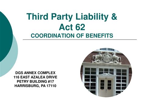 Ppt Third Party Liability And Act 62 Coordination Of Benefits