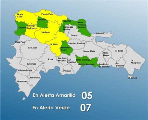 Cinco Provincias En Alerta Amarilla Por Vaguada 7 Se Mantienen En Verde N Digital