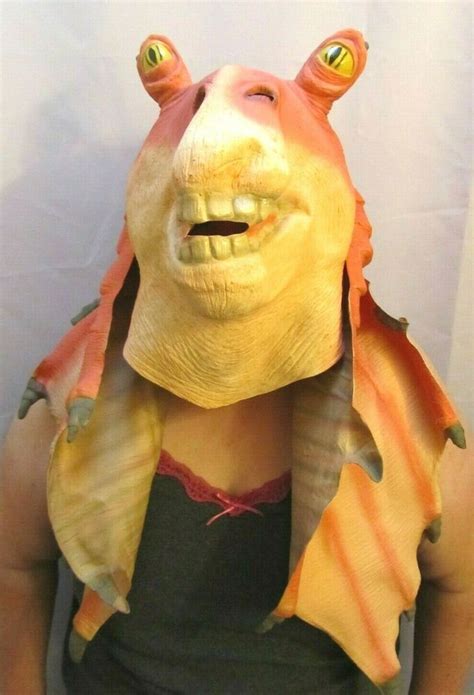 Lucasfilm Star Wars Jar Jar Binks Adult Rubber Halloweencosplay Mask