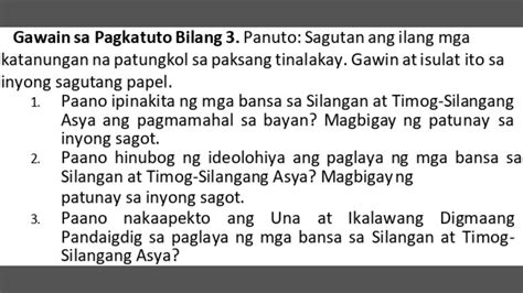 Pahelp Po Please Need Ko Na ASAP 1 Paano Ipinakita Ng Mga Bansa Sa