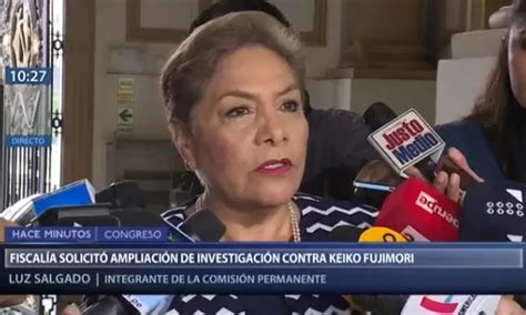 Luz Salgado La obsesión del Ministerio Público es Keiko Fujimori