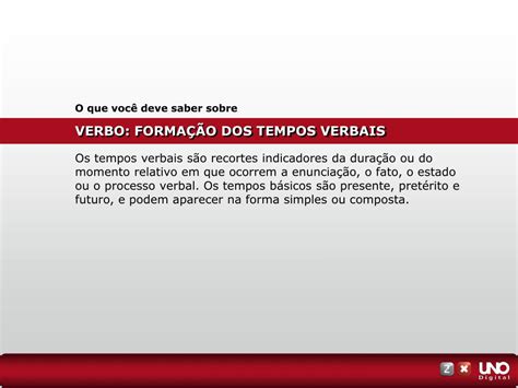 Ppt Verbo Forma O Dos Tempos Verbais Powerpoint Presentation Free