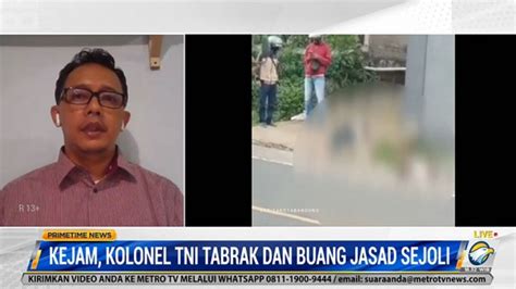 3 Oknum Tni Tabrak Dan Buang Jasad Sejoli Video Dailymotion