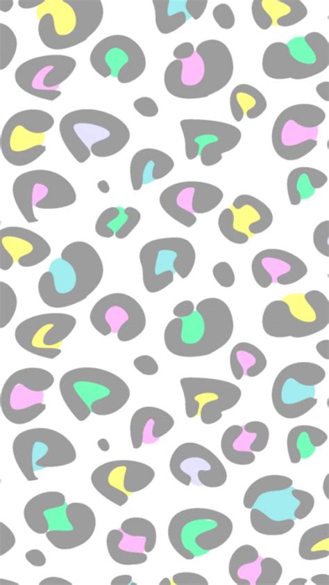 Pastel Leopard Iphone Prints Cheetah Print Wallpaper Print Wallpaper