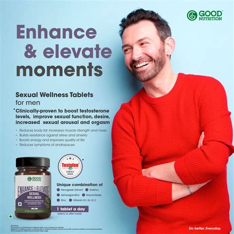 Enhance And Elevate Sexual Wellness Tablets For Men Net Qty 30 Tablets