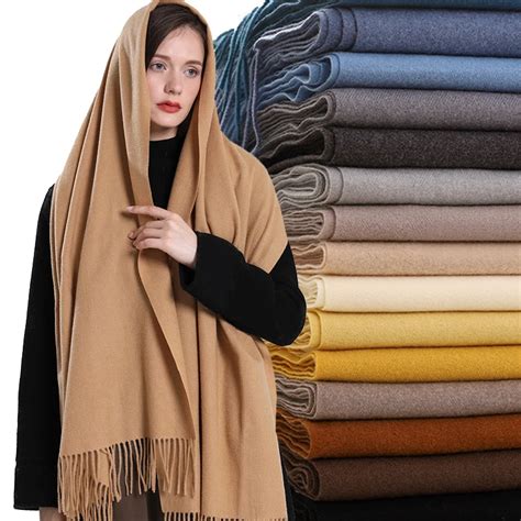 2024 Moda Nuova Sciarpa Di Cashmere Morbido Solido Per Le Donne Inverno