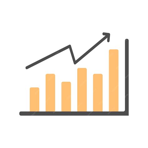 Premium Vector | Business graph icon in flat cartoon style