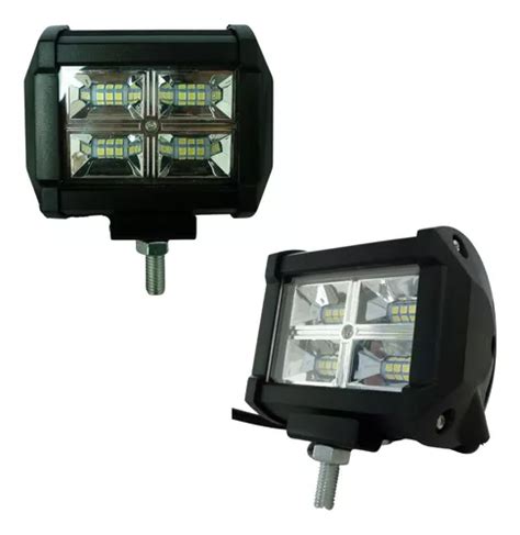 Par Faro Dually Auxiliar Led Luz Blanco Fijo Estrobo Meses Sin