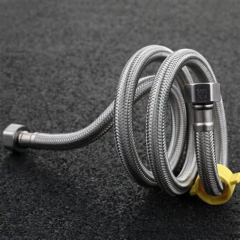 China Wholesale 304 Stainless Steel Metal Hose Braided Hot And Cold