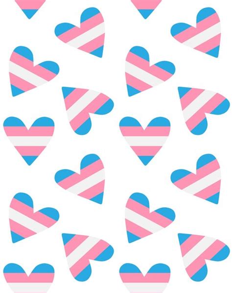 Premium Vector Vector Seamless Pattern Of Trans Lgbt Flag Heart