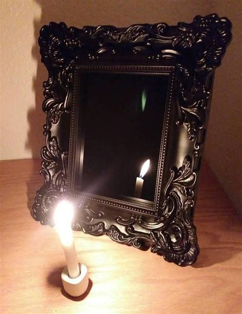 Divination Queen Scrying Mirror Magick Black Mirror For Etsy