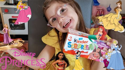 Apriamo Gli Ovetti Kinder Delle Principesse Disneyprincess Manu Rachy