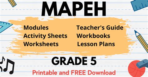 Mapeh Learning Materials In Grade 5 Free Download Deped Click