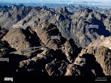 The Peaks Of The Massif Around Mount Sinai Or Moses Mountain Sinai