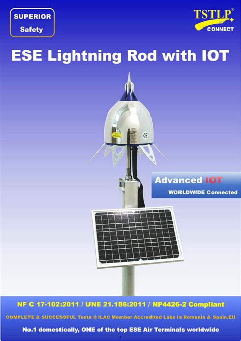 Early Streamer Emission Ese Lightning Rod With Iot Connect China