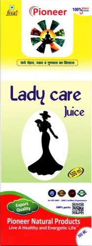 Pioneer Lady Care Juice 500 Ml Packaging Type Bottle Rs 280 Bottle