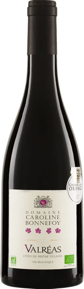 Côtes Du Rhône Rouge Villages Valréas Aop Domaine Caroline Bonnefoy を