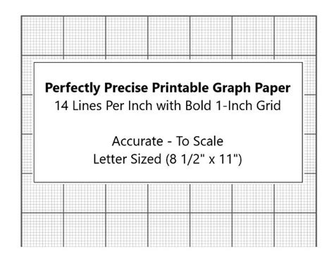 Perfectly Scaled And Precise Printable Graph Paper Lines Per