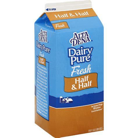 DO NOT USE DairyPure Half Half Fresh Half Gallon Paper Carton Gable