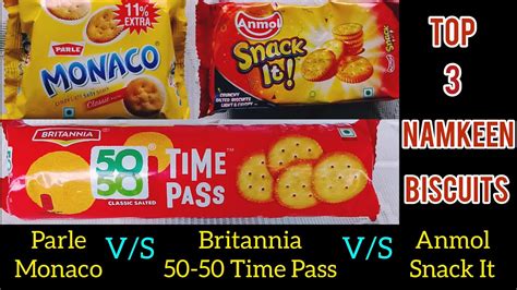 Top Namkeen Biscuits In Parle Monaco Britannia Time